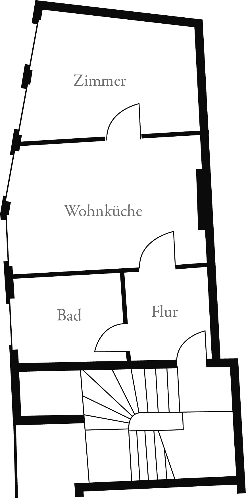 Grundriss der Büroetage